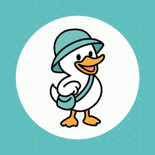 Dak Duck character artwork. This is a drawing, not a photo of the toy.