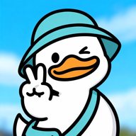 Dak Duck winking and making a peace sign